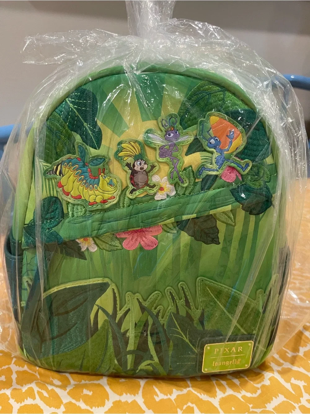 Loungefly Disney Green Pixar Bug’s Life Backpack brand new